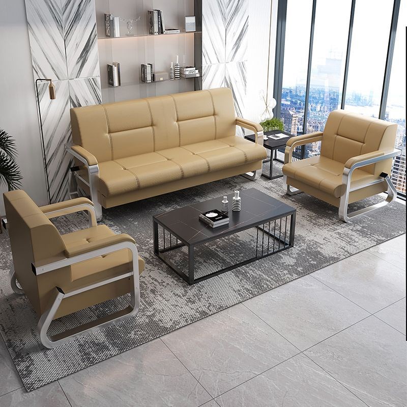 办公沙发茶几装接待室商务小型简易办公室会客区简约现代