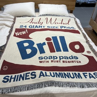 肥皂盒 Brillo 安迪 霍沃尔 饰沙发毯 Andy 装 Warhol