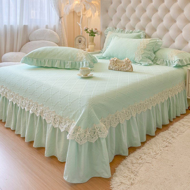 高端A类冰丝凉席子床单床盖裙三件套凉感豆豆空调席夏季2024新款