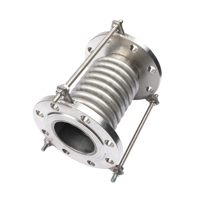 不锈钢波纹补偿器真空拉杆管DN/100/200金属法兰式膨胀节伸缩节