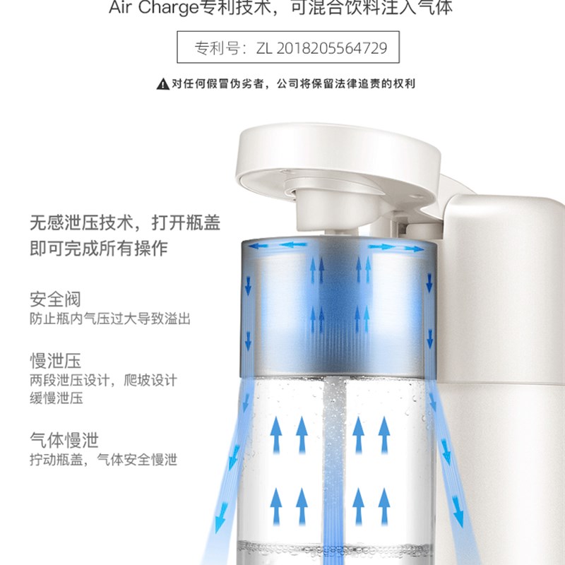 度气泡水机家用苏打水机打气机便携式汽水机商用迷你饮料碳酸机