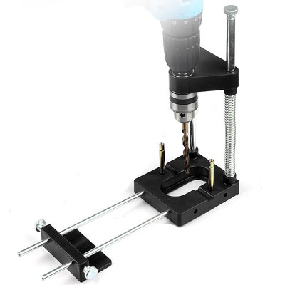 木工电钻定位器支架手钻变台钻锂电钻可调节垂直打孔器辅助工具