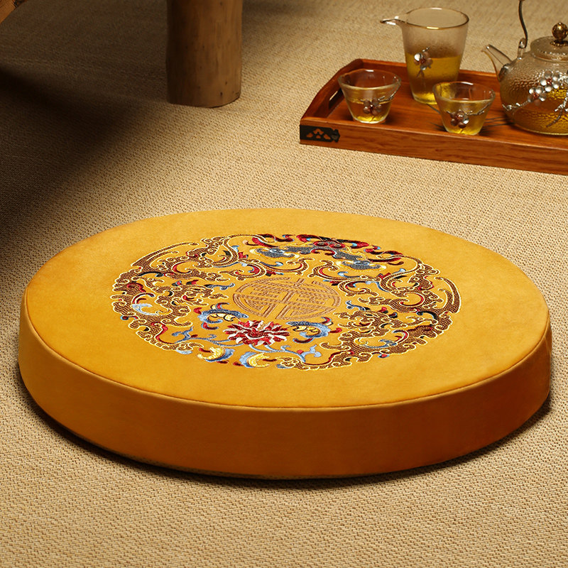 壹喜居打坐垫禅修垫蒲团坐垫圆形地上大拜垫子佛家跪拜垫跪垫家用