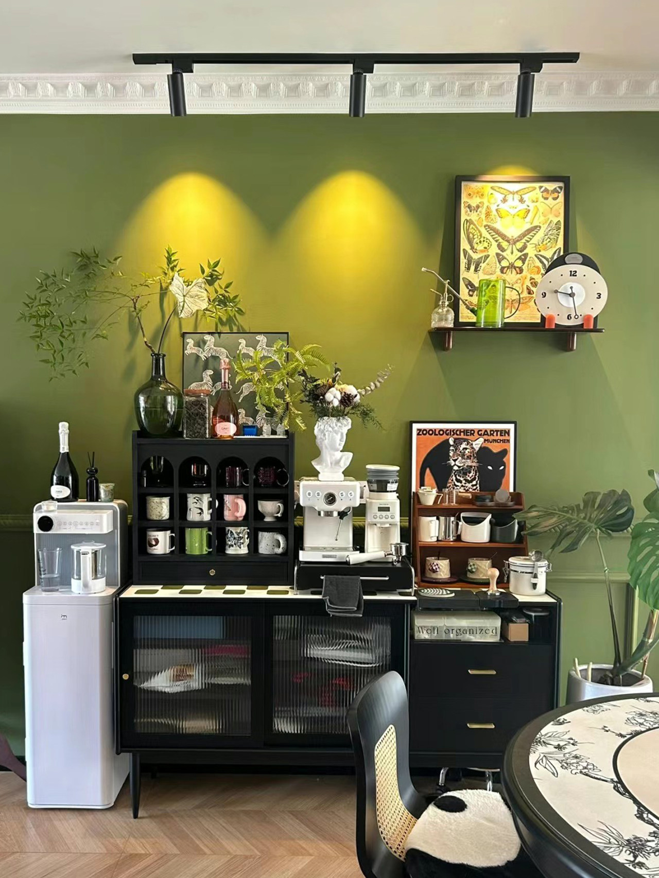 法式复古芥末绿墙纸绿色客厅卧室浴室自粘贴纸防水防潮装饰壁纸厚