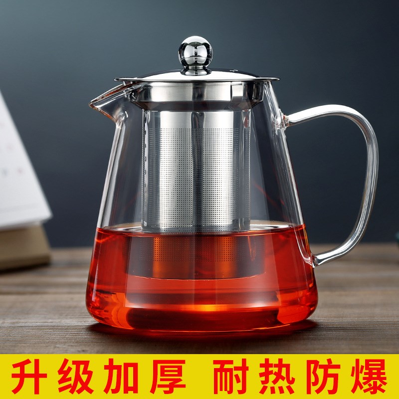 耐高温温家烧水加厚不锈钢茶具茶茶壶高温煮茶套装茶壶过滤玻璃家