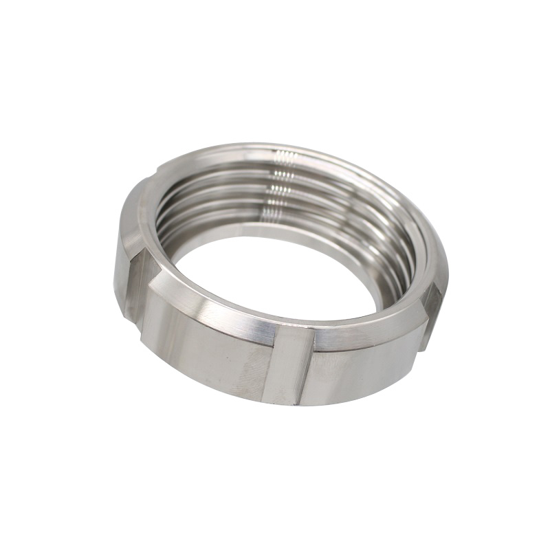 新宇303不锈钢SMS圆螺纹螺母活接头卫生级焊接活接管接头由任