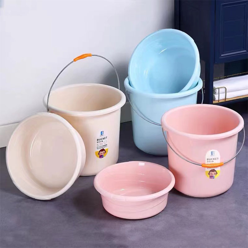 香彩塑料水桶手提加厚洗衣桶家用储水桶宿舍洗衣装水洗澡大号耐用