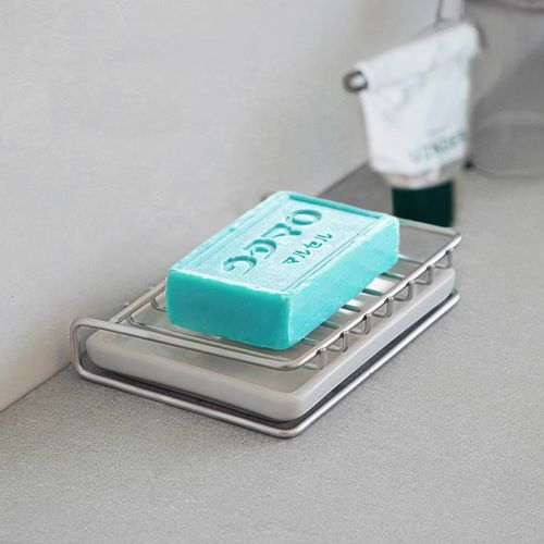 304不锈钢肥皂架洗衣皂放置架浴室台面沥水架皂架镂空肥皂盒