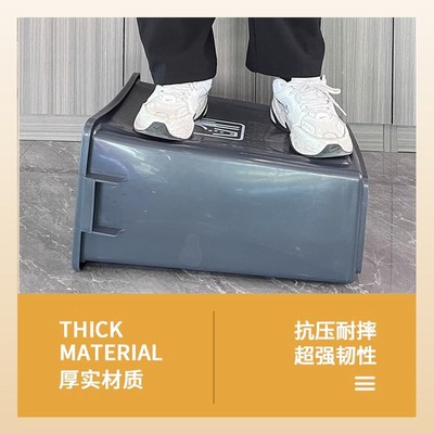 白云超宝25L小号垃圾桶家用方形无盖加厚酒店办公室小吃店简约灰
