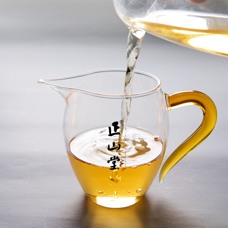 正山堂耐热玻璃玲珑公道杯350ml 茶具