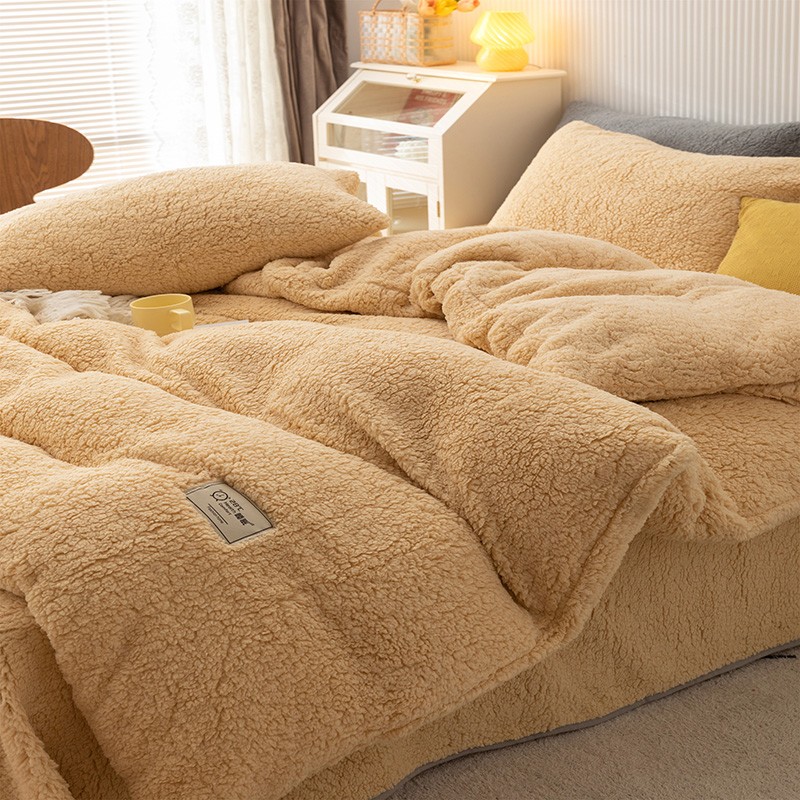 被套单件羊羔绒冬天季学生珊瑚绒加厚150x200单双人双面绒毛被罩