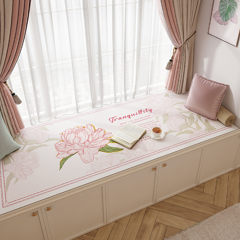 防水飘窗垫四季通用新款可裁剪皮革阳台垫子定制免洗卧室窗台垫夏