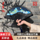 王星记扇子河韵江山喷绘全竹扇古风女式 折扇杭州工艺扇礼盒包装