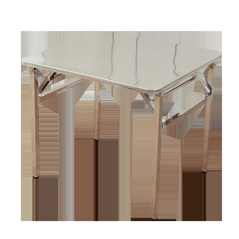 不锈钢烤火桌子家用可折叠餐桌取暖桌四方桌冬季多功能正方形牌桌