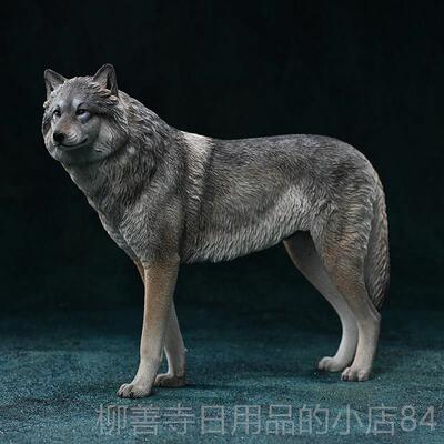 正品Jxk狼北白极狼模拟模型1/模拟野动生物周边图家6居高端饰品
