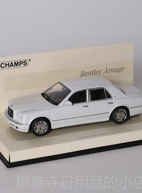 正品迷你切 Minichams 1：43 宾利 ara ge2005n 白色 合金汽p车模