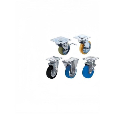 CJM CKM CTM 75 100 130中载脚轮 万向轮带挡块CJMS CKMS