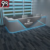 智能工业风台球厅吧台电竞酒店酒吧前台网咖收银台健身会所接待台