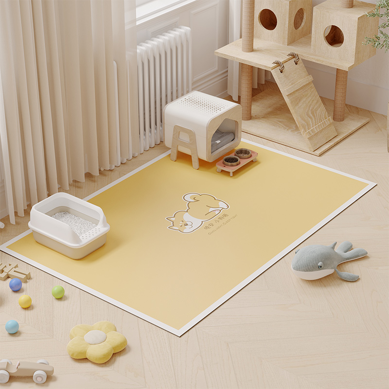 宠物地垫防水防尿防滑pvc可擦洗猫咪专用狗垫子客厅阳台门口地毯