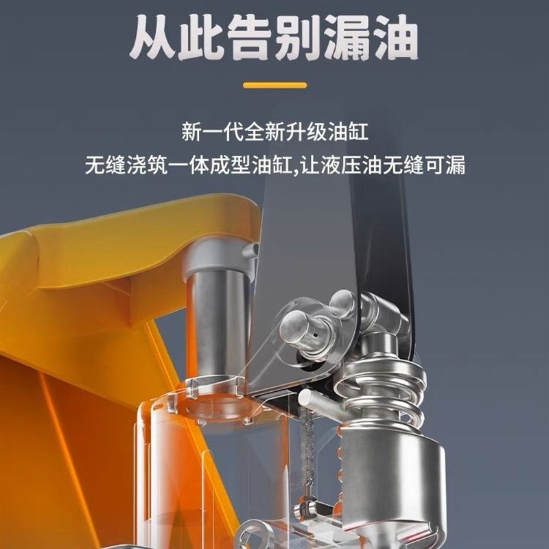 地牛搬运车2吨/3吨升降车装卸拖车手动叉车仓储搬运车托盘车家用