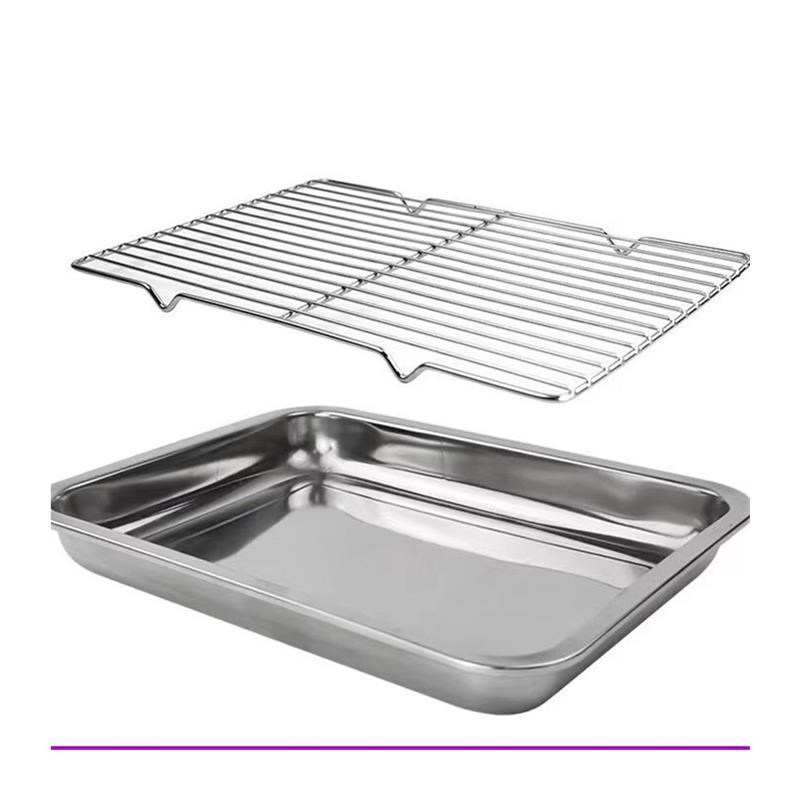 沥水网格板不锈钢沥油架沥水篮烧烤网隔油网滤油盘烘焙面包凉网冷