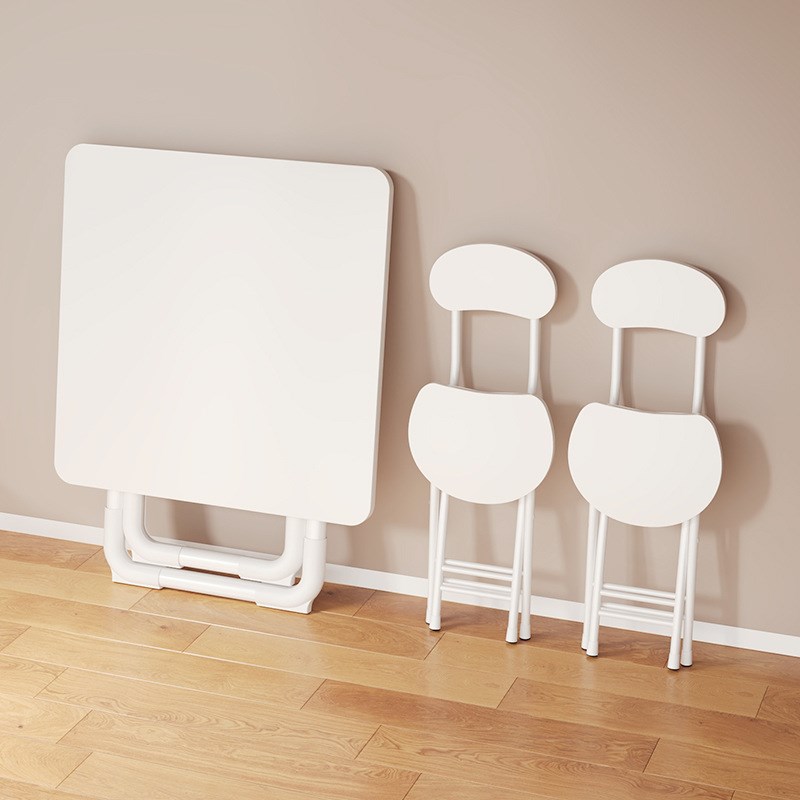 正方形折叠桌餐桌圆桌家用简易出租屋小户型阳台式吃饭客厅可