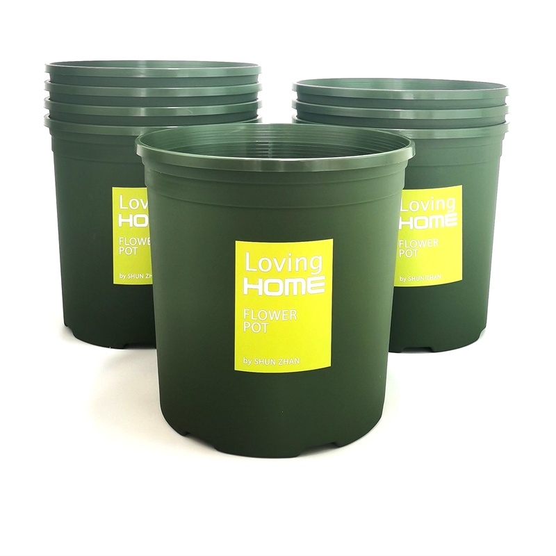 【8个2加仑】顺展塑料大号月季花盆加厚树脂圆形绿植家用绿萝盆栽