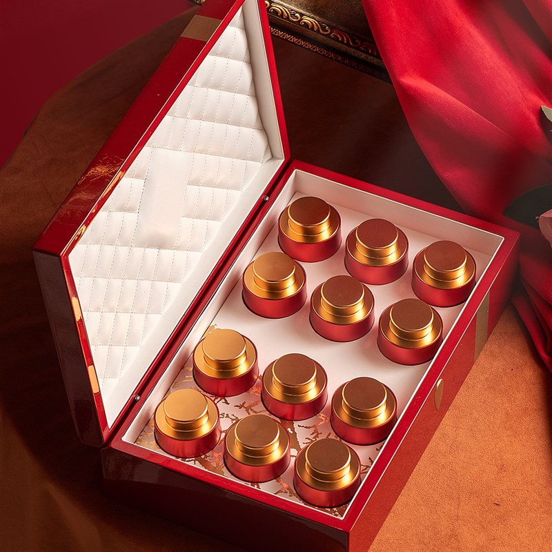 钢琴烤漆木盒小茶罐包装小罐茶包装小罐空礼盒木盒空盒包装