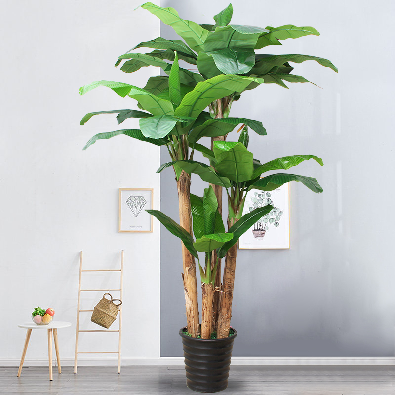 假花室内大香蕉树绿植客厅植物摆件落地花卉仿真芭蕉树盆栽塑料花