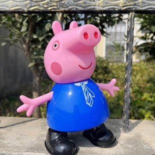 儿童男女灯光音乐儿童唱歌佩琪会走路佩奇益智会跳舞小猪乔治玩具