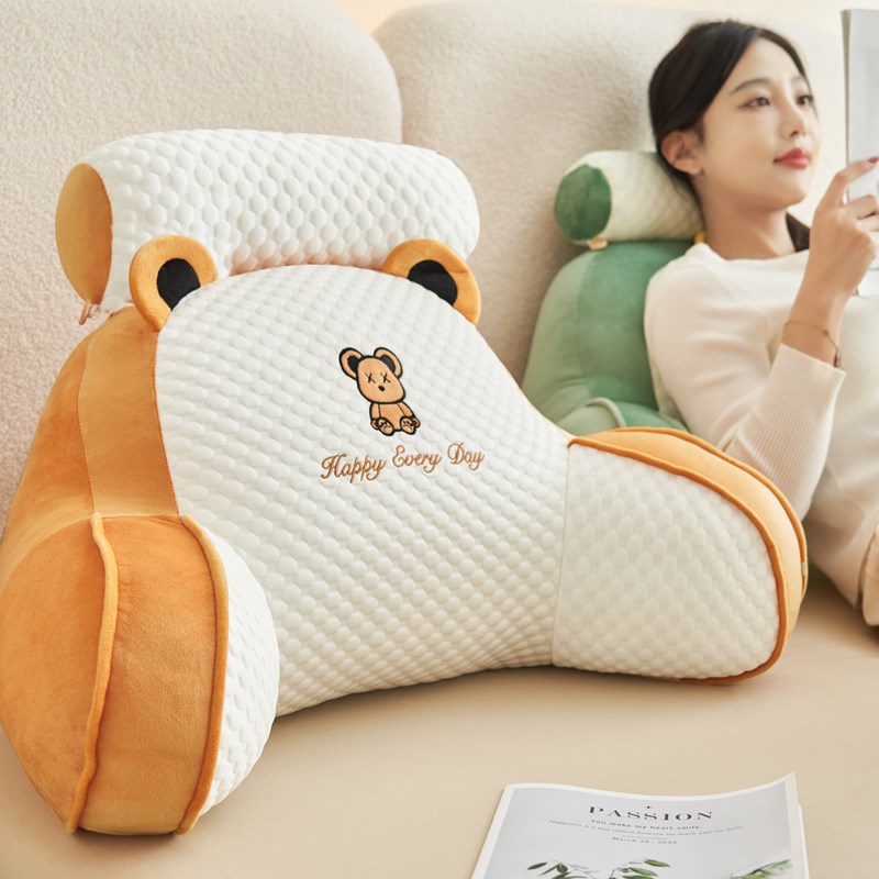 蛇年可爱床头靠枕软包靠垫靠背沙发抱枕床上孕妇学生看书护腰枕头