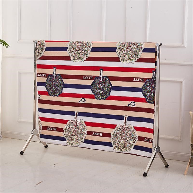 不锈钢晾衣架落地折叠室内单杆式阳台晒衣架家用卧室伸缩晾衣杆