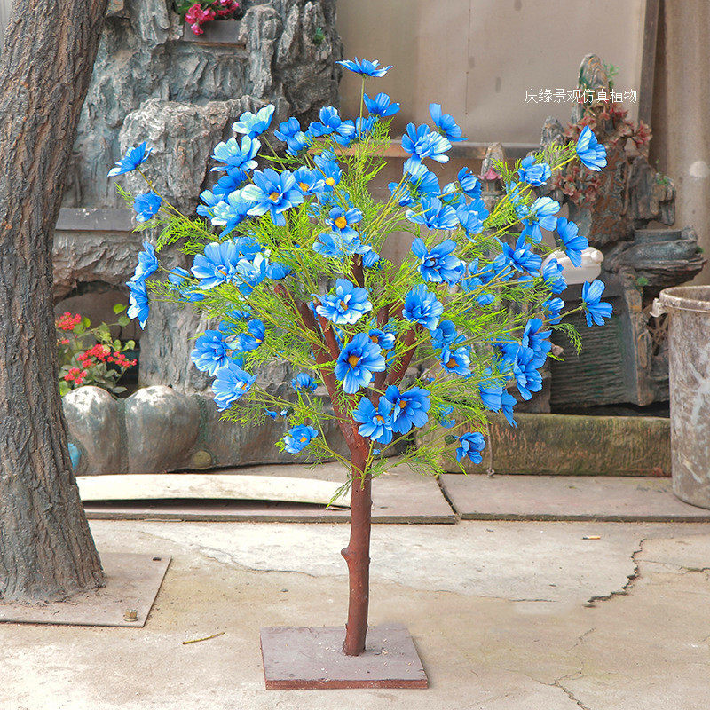 仿真扶桑树扶木树朱槿树室内外花艺店园林商场餐厅写字楼大厦造景