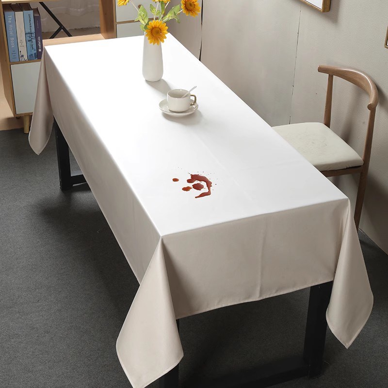 会议加大桌布防水防油长方形中式棉麻桌旗纯色茶台布加宽尺寸定制