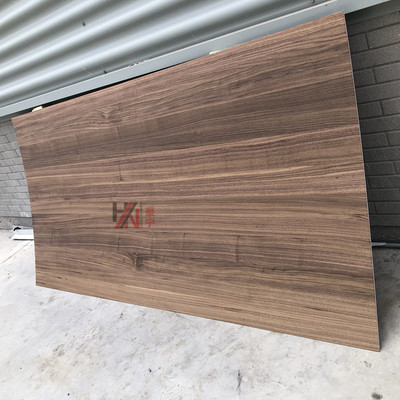 科定涂装板黑胡桃木饰面免漆木饰面板背景墙板天然胡桃实木皮贴面