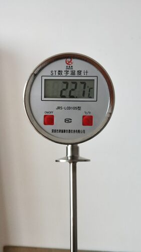 数字双金属温度计卡套式快装数显温度计卫生型卡盘反应釜温度表