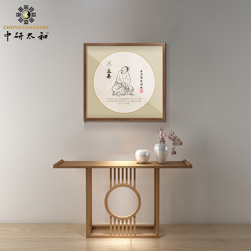 二十四节气导引坐功图养生会所医院门诊药店装饰画开业礼品海报