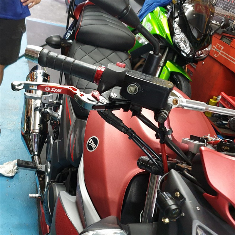 SYM三阳野狼T2/T3 SB300 WOLF0 改装刹车牛角 离合手把拉杆配件