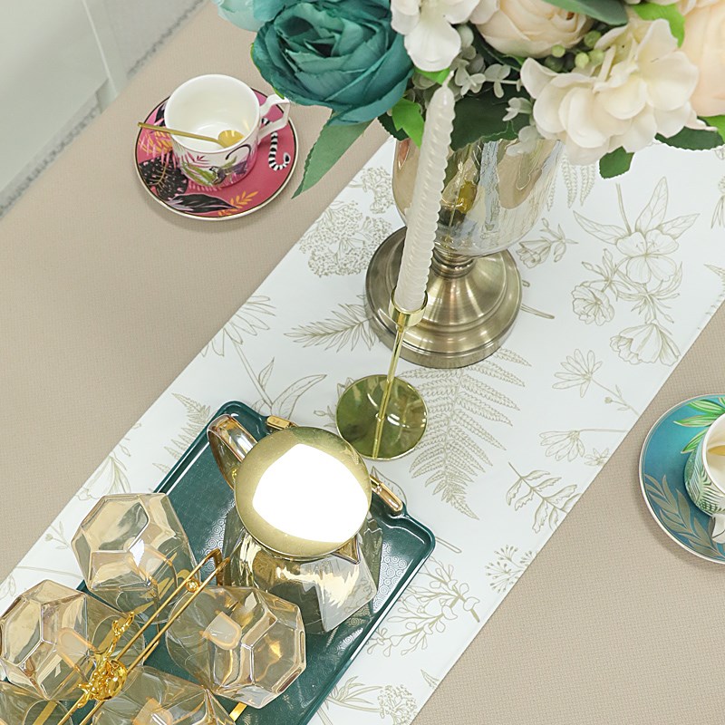 侘寂风奶茶色桌布高级感防油电视柜防烫桌垫茶几垫子盖布rb台布