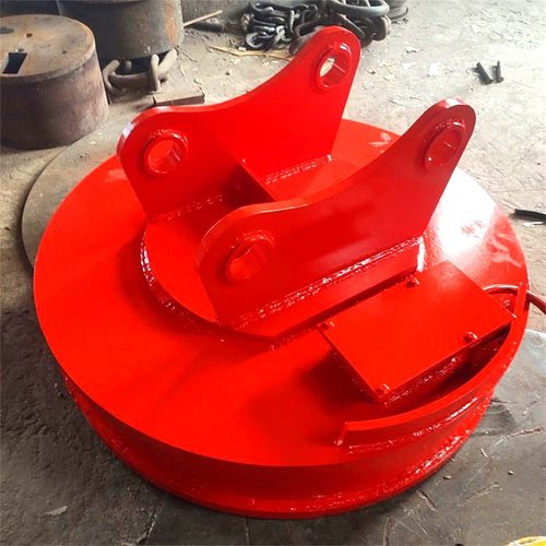 供应挖机起重废钢电磁铁吸盘 MW5高温用起重电磁吸盘 厂家