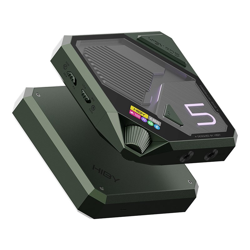 HiBy 海贝FD5桌面解码耳放hifi大推力四DC多接口USB接收器