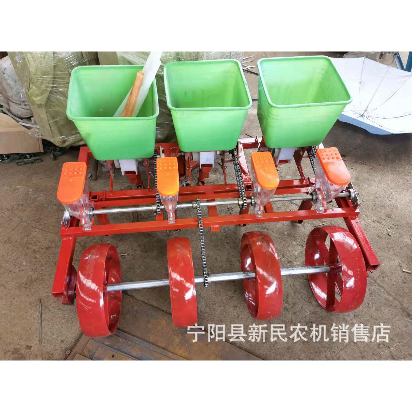 4行谷子播种机5行粱精播机花卉种子蔬菜籽草种子点播机行距可调