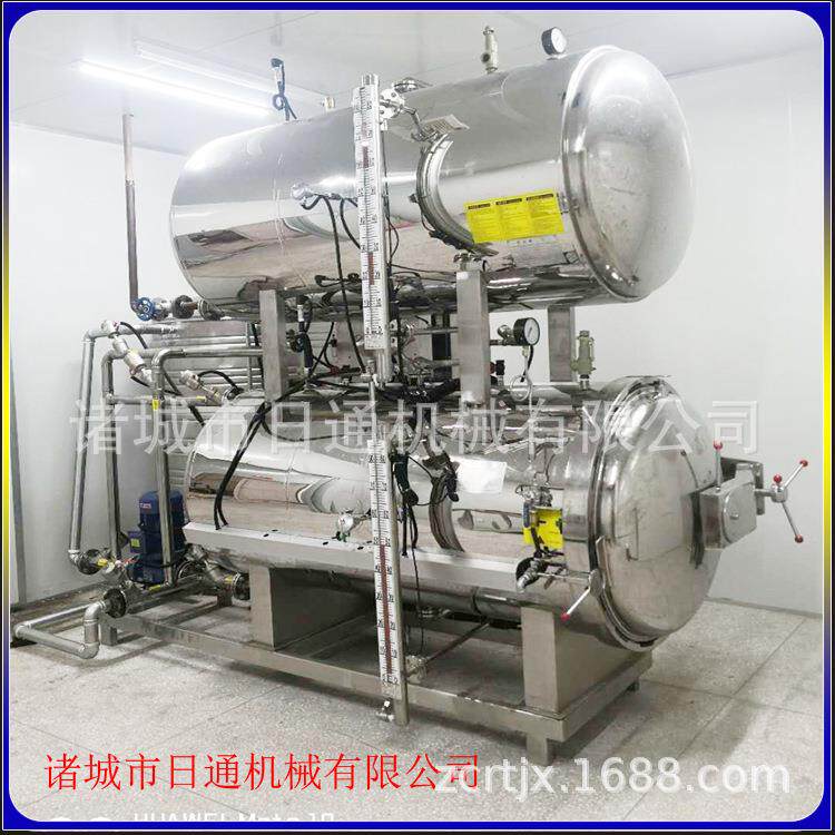 高温高压杀菌釜RTB-1200电加热熟不锈钢灭菌锅海食鲜自罐头全动杀