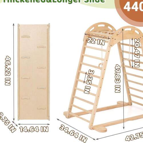 儿童室内滑滑梯家用实木爬爬玩具1-3岁