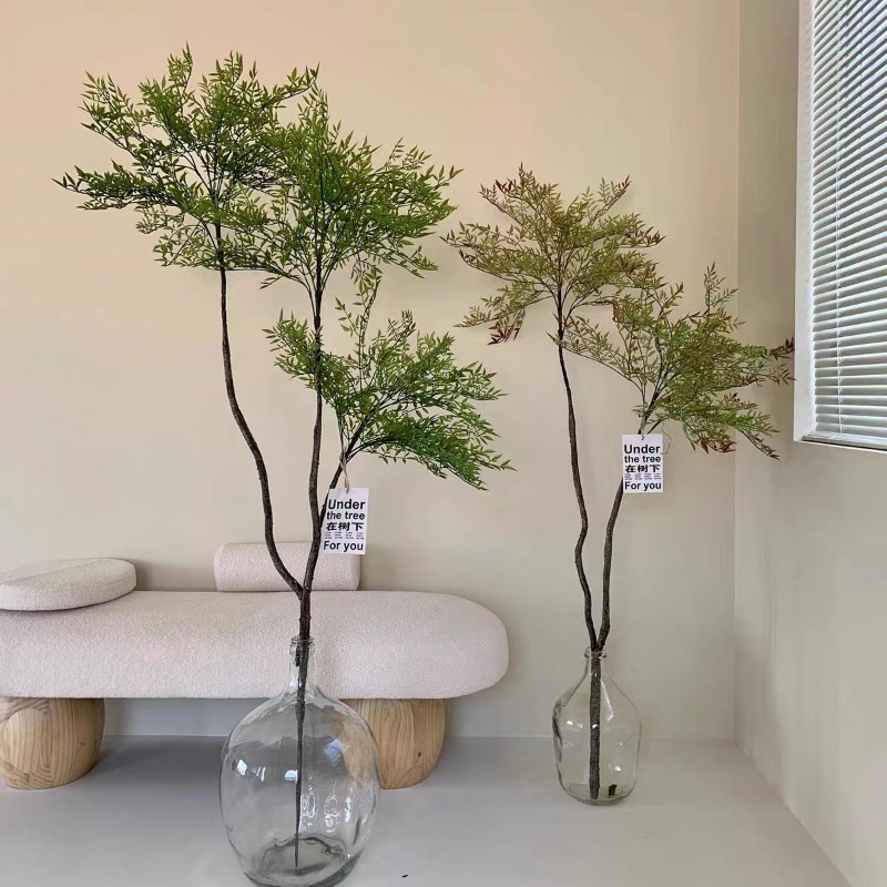 透明玻璃摆件大肚花瓶客厅落地圆肚小口径插花水养马醉木水培吊钟图片