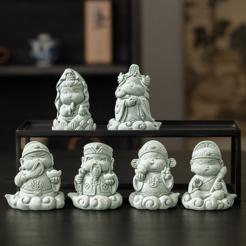 青砂石逍遥小神仙茶宠摆件家用精品可养茶玩茶桌茶盘茶具装饰品