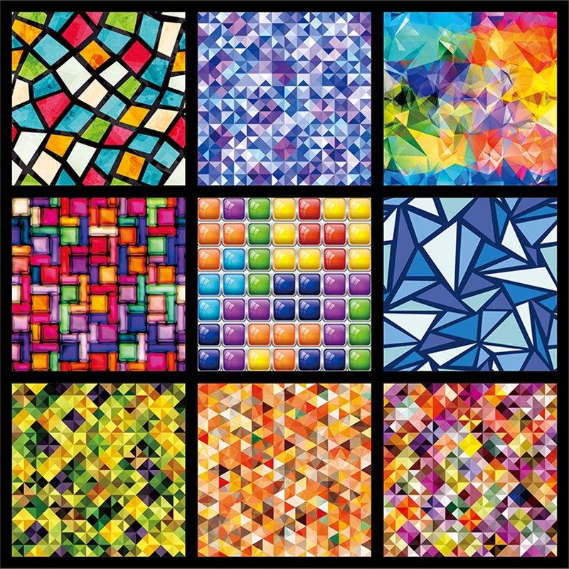 欧式彩色复古彩绘艺术静电磨砂玻璃贴膜衣橱柜门窗户窗花贴纸