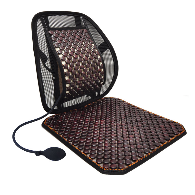 夏天办公室久坐护腰靠垫透气木珠坐垫靠垫一体夏季腰靠腰垫靠背垫,居家布艺,腰靠垫,淘宝优惠券,粉丝福利购,淘宝优惠卷