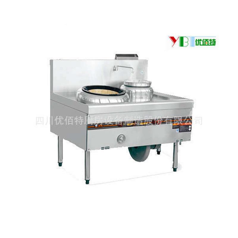 用厨房设食备堂设备不锈钢YBT-DL1商厨具炒灶一炒一吊灶