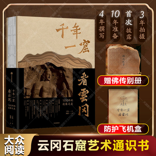 千年一窟看云冈 王凯著 世界文化遗产 高清影像+北魏史诗 四大石窟艺术通识 文明交融的石头史诗文化收藏正版中信出版社